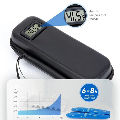 🧑‍⚕️Estuche de viaje para enfriar insulina con pantalla de temperatura