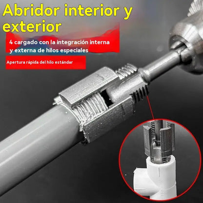 🔥Broca integrada para instalación de tuberías PPR: ¡fácil de usar y sin soldadura! [Juego de dos piezas: apto para tuberías de 1/2 pulgada y 3/4 de pulgada]
