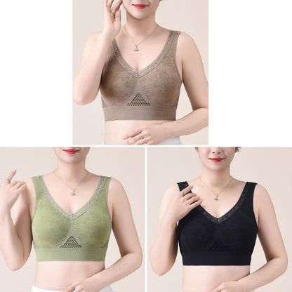 😍M-3XL【Paquete de 3】Nuevo sujetador deportivo para mujer, con sujeción integral, alta elasticidad, transpirable y cómodo.❤️【40-95 kg】