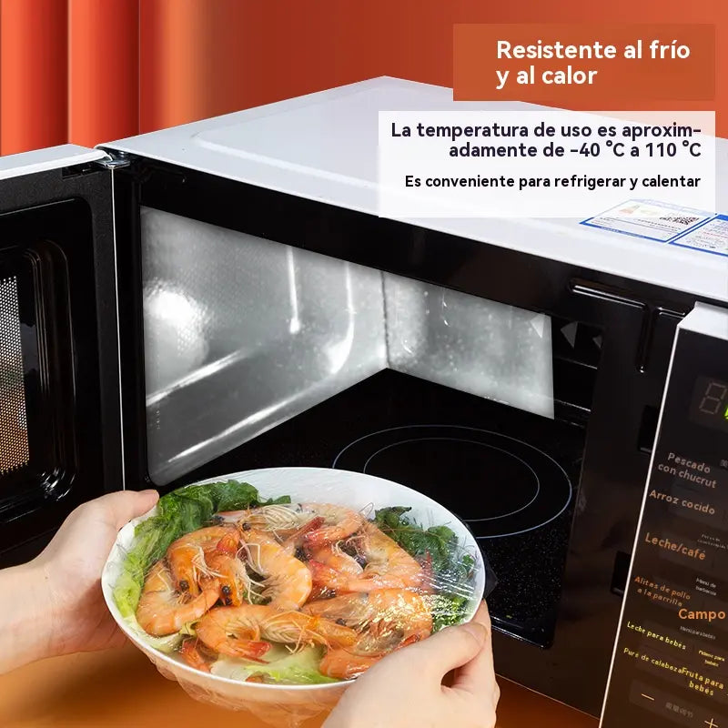 🔥📢📢 ¡AHORA CON UN 50% DE DESCUENTO! ⏰ (Paquete múltiple de 100 unidades) de tapas elásticas para alimentos