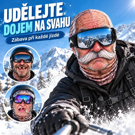 🔥2 položka 25 €😎3D zábavná a teplá obličejová maska pro zimní outdoorové sporty