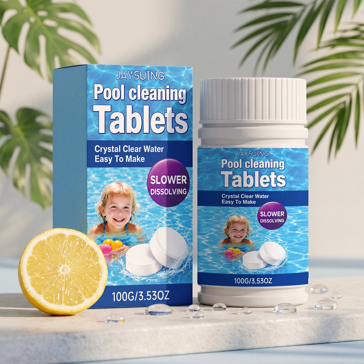 🔥Compre 1 y obtenga 1 gratis（2 botella）Pastillas efervescentes para la limpieza de piscinas