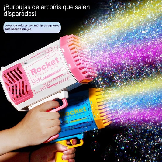 👧💨🎉Pistola de burbujas portátil automática de 40 agujeros para niños
