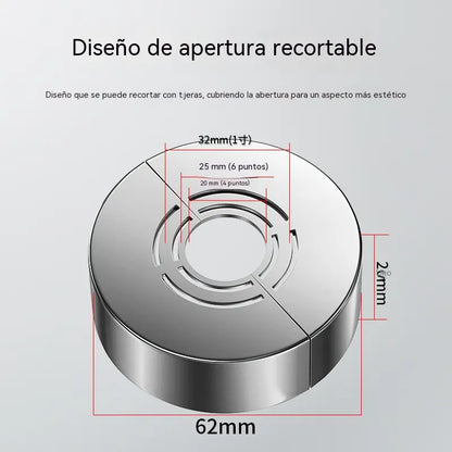 【10 modelos: 28 €】🔧 Cubretubos magnético – 🛠️ Diseño de dos piezas, instalación sin herramientas: cubre los huecos alrededor de las tuberías en segundos. Estética elegante. ¡Ideal para la cocina y el baño! ✨