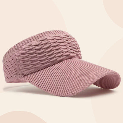 【3 pieza】Sombrero de sol informal de punto para mujer: un accesorio elegante y con estilo; cómodo y ajustable, con un diseño único que irradia elegancia.