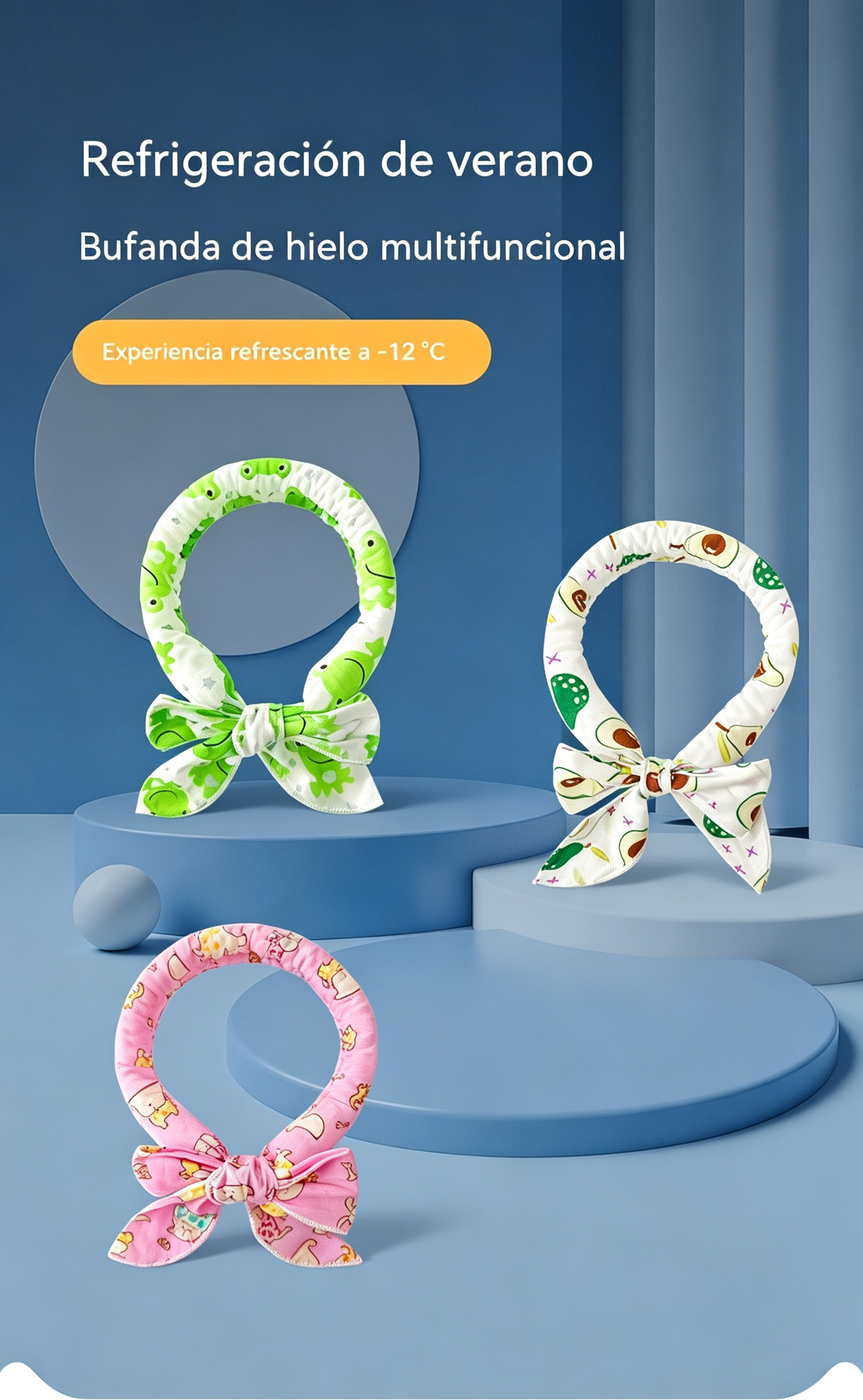 🐾【3 artículos por 24 euros】🌬Bufanda refrescante de hielo para mascotas！