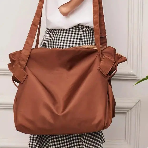 Bolso de mano grande para mujer | 2 en 1, ultraligero, plegable, resistente y con amplio espacio de almacenamiento**