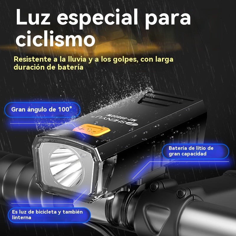 🚴‍♂️💡【2 piezas 25 euro】Luz LED recargable para bicicleta superbrillante,Tecnología óptica innovadora | Iluminación nítida por la noche, ¡segura incluso en días de lluvia! 🌧️✨