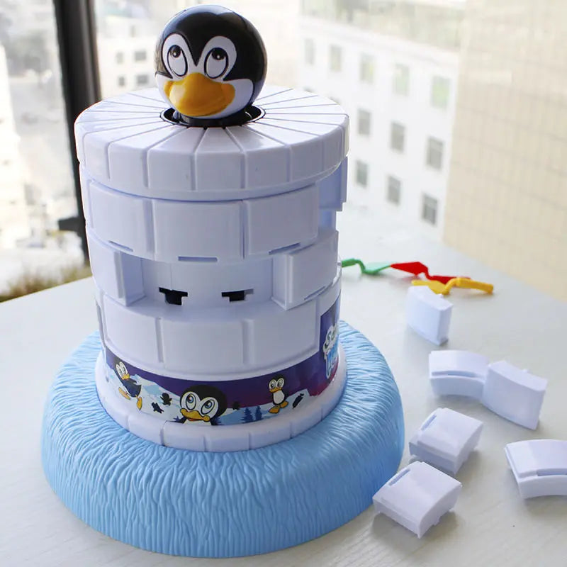 Juguete educativo infantil: Juego Salva a los Pingüinos Pequeños; juego de mesa interactivo para padres e hijos.