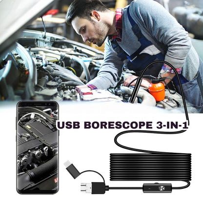 ‼️【5M】Cámara endoscópica plug and play - HD 1080p, resistente al agua IP67 y funciona directamente con iPhone, Android y iPad