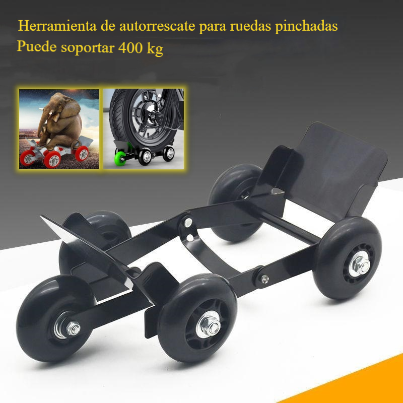 🔥Dispositivo de movimiento de motocicletas, remolque de autorrescate con rotura de neumáticos de motocicletas