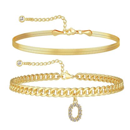 📿✨ Collar con inicial: ¡resistente al agua, hipoalergénico, regalo perfecto!