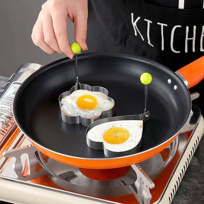 🍳【Juego de 5 piezas】 Precio especial de gran venta - Molde para huevos de acero inoxidable