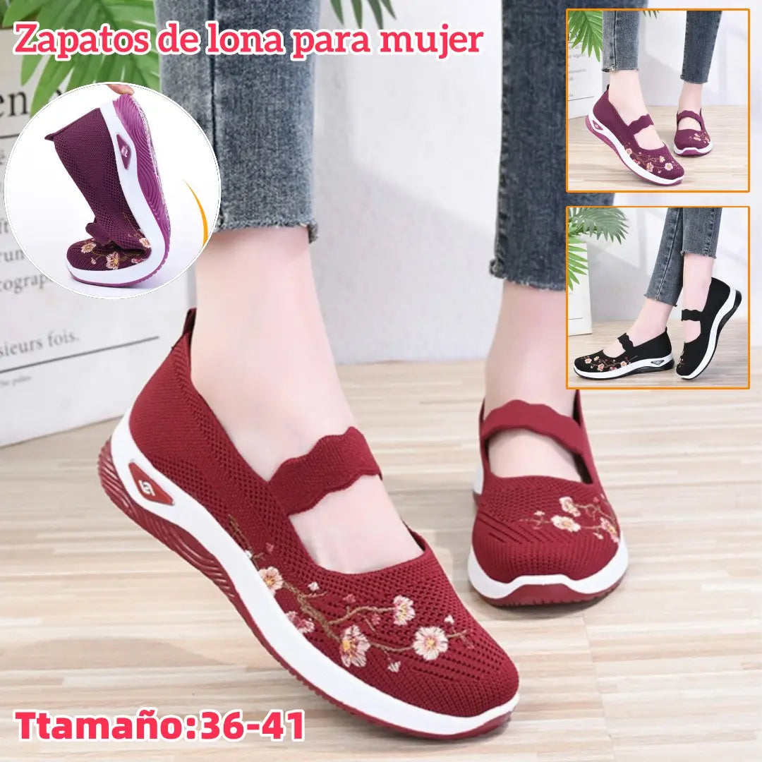 【36-41】Zapatos cómodos, transpirables y antideslizantes para personas de mediana edad y mayores.
