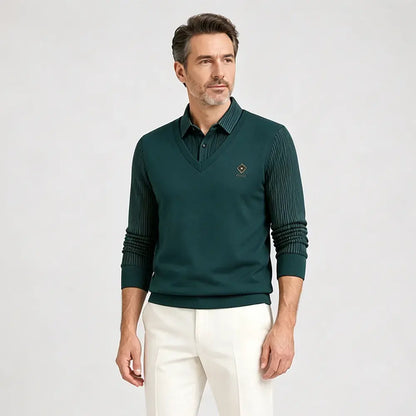 👔Razprodaja ob koncu leta🔥【M-4XL】Moški dvodelni komplet iz vrhunskega kašmirja, topel in vsestranski.