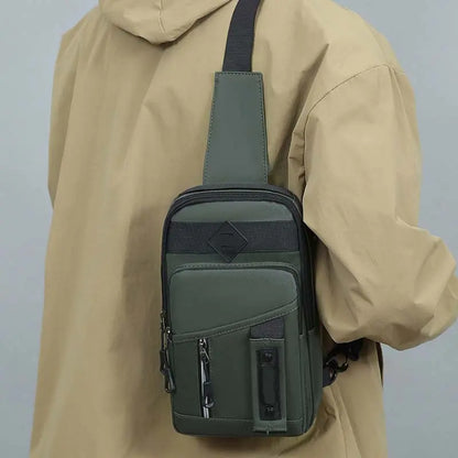 🔥Bolso de hombro impermeable con cremallera para hombre