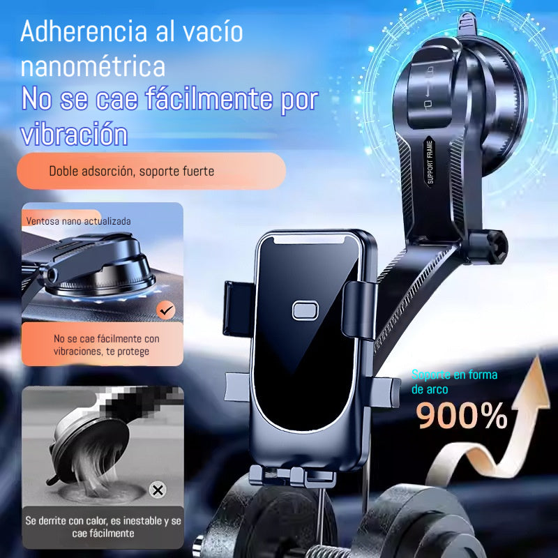 🔥【Compra 1 y llévate 1 gratis】🚗Soporte retráctil y giratorio para navegador GPS de coche con ventosa！