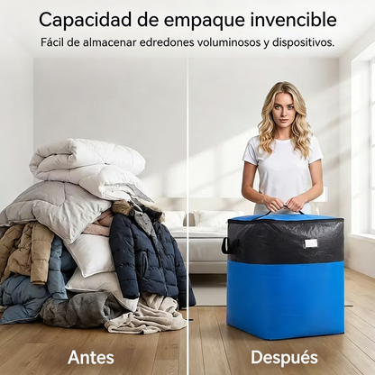 📦 ¡Compra 1 y llévate 1 gratis! 🧳 Bolsa de mudanza plegable: asas resistentes y duraderas y cierre de cremallera.