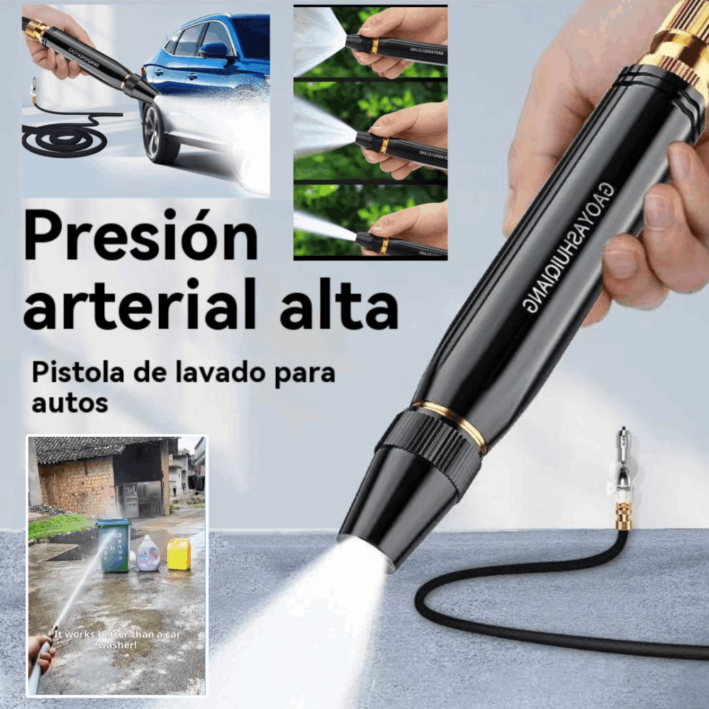 【4 piezas】Nueva boquilla de lavado de autos de alta presión, universal para regar flores, lavar autos y limpiar el suelo