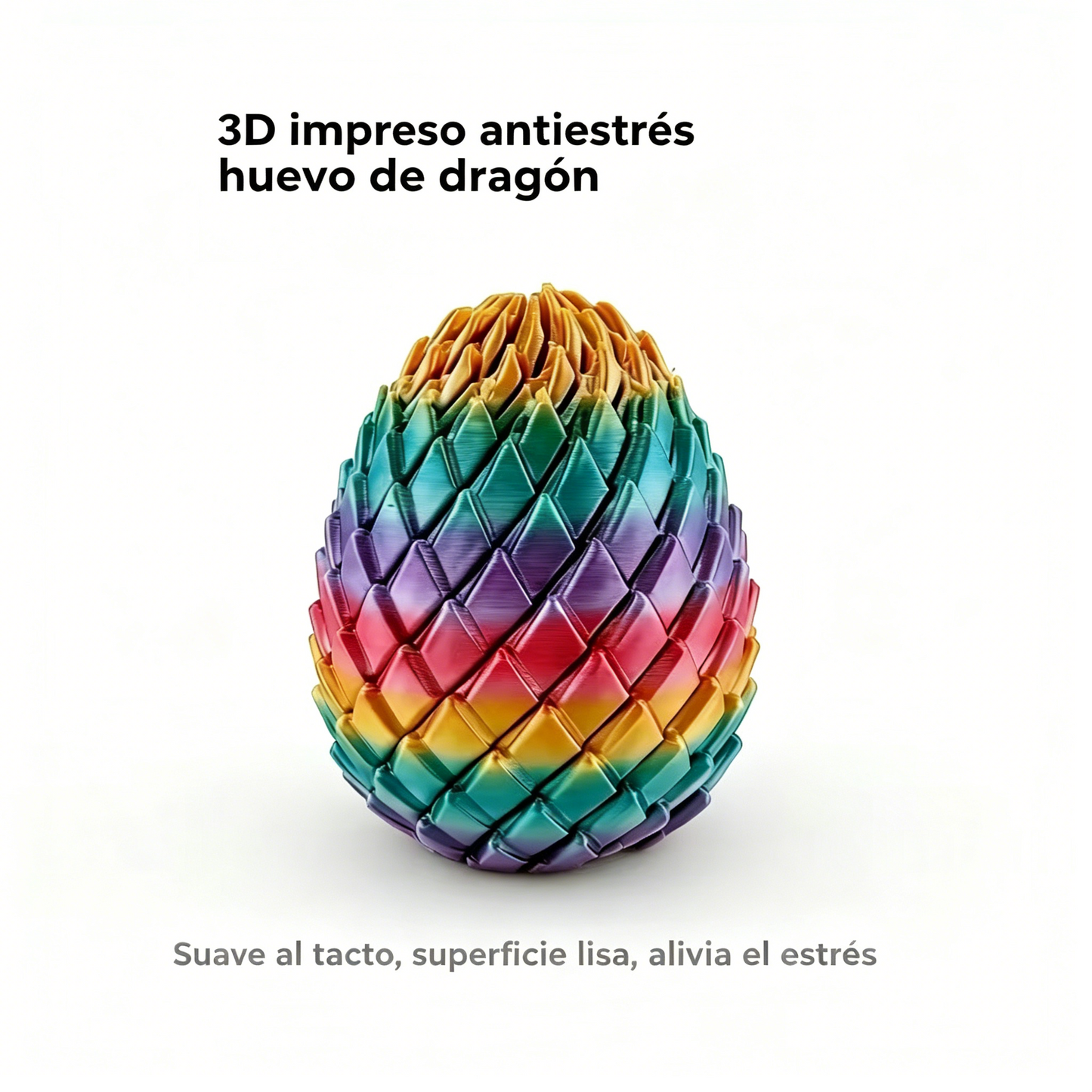 🔥Compra 1, llévate 1 gratis】🦖 🌀 Huevo espiral con textura de escamas de dragón impreso en 3D