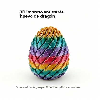 🔥Compra 1, llévate 1 gratis】🦖 🌀 Huevo espiral con textura de escamas de dragón impreso en 3D