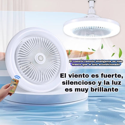 💡¡Disfruta de un 40% de descuento! ✨Ventilador de techo LED con control remoto: funcionamiento silencioso, 3 luces, ahorro de energía🌀