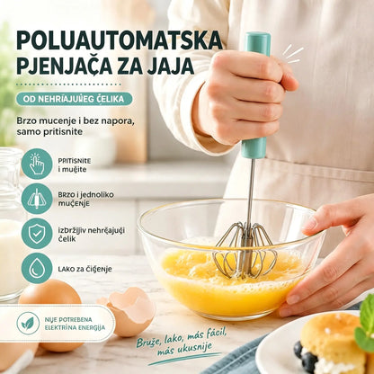【2 komada】Poluautomatski plijač za jaja od nehrđajućeg čelika
