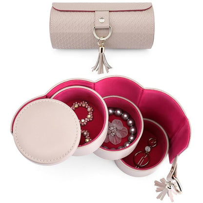 💎 Estuche de viaje para joyas con compartimentos: almacenamiento elegante, siempre listo para brillar✈️