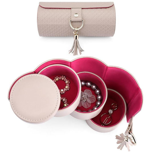 💎 Estuche de viaje para joyas con compartimentos: almacenamiento elegante, siempre listo para brillar✈️