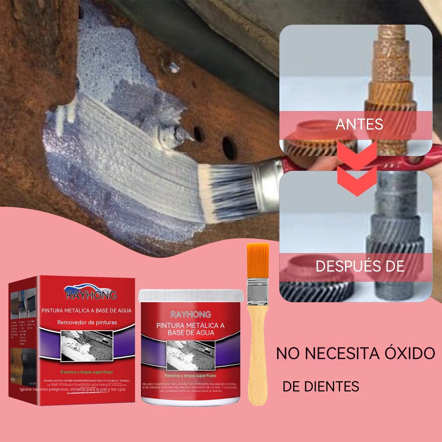✨(Compra 1, llévate 2 gratis) Removedor de óxido de metales a base de agua