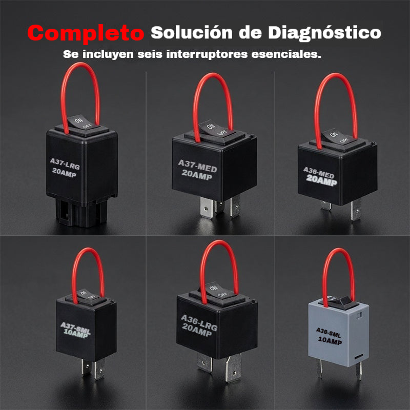 🏆6 piezas🔥  Kit de prueba y puenteo de relés para automóviles