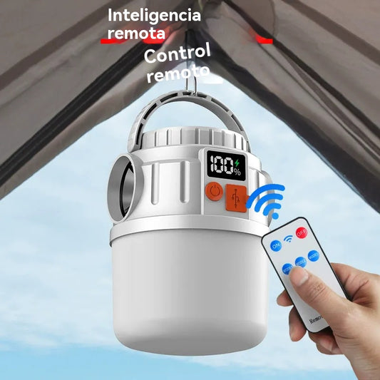 🏕️🌞Luz de camping con pantalla digital recargable solar LED multifunción de emergencia para exteriores