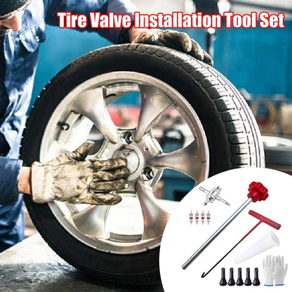 Kit de herramientas para cambio rápido de válvulas de neumáticos de coche