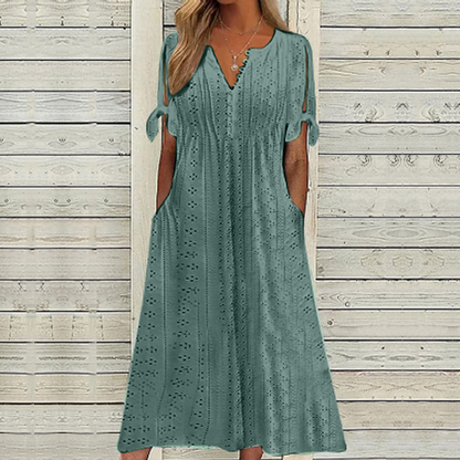 🏆【Najprodavaniji】[S-5XL]👗Jednostavna i prekrasna jednobojna haljina