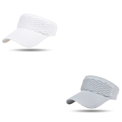 🔥【2 piezas】Sombrero de sol para mujer con coleta alta🧢 Transpirable, diseño abierto, protección UV400☀️ Perfecto para correr, hacer senderismo, ir a la playa y para el día a día💁‍♀️✨