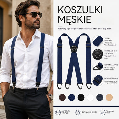 📢📢50% TANIEJ! 🧷Gorsety męskie z krzyżującym się tyłem i klipsami🧷