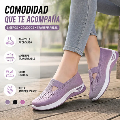 💞【Tallas 35-40】Zapatos casuales para mujer con suela gruesa, antideslizantes, cómodos y transpirables.