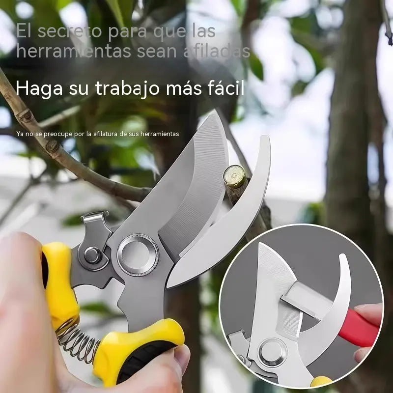 【2 pieza】Afilador de cuchillos portátil y rápido para tijeras de jardín, cuchillos de cocina y raspadores.