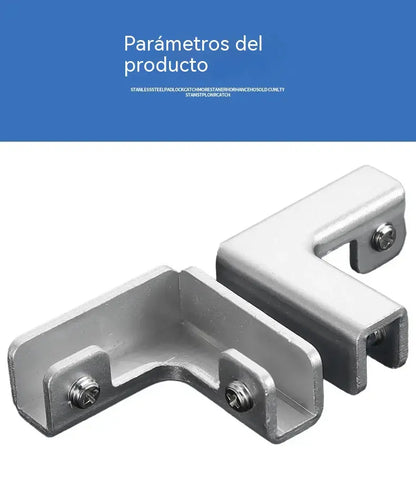 Clips para fijar azulejos, clips para vidrio, cierres para manijas, clips para macetas reforzados con aleación de aluminio.
