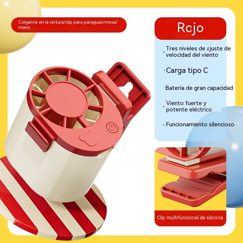 🔥【Compre 1 y obtenga 1 gratis】🌀 Mini ventilador de alta velocidad que se puede sujetar a la cintura.