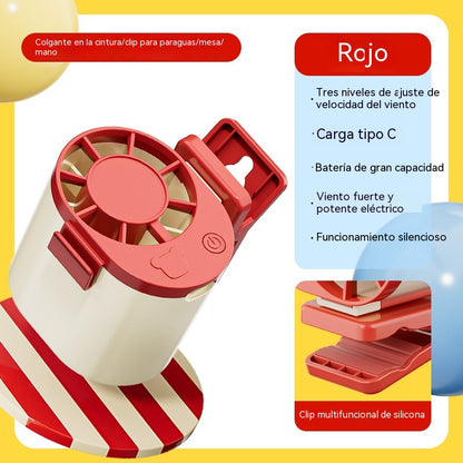 🔥【Compre 1 y obtenga 1 gratis】🌀 Mini ventilador de alta velocidad que se puede sujetar a la cintura.
