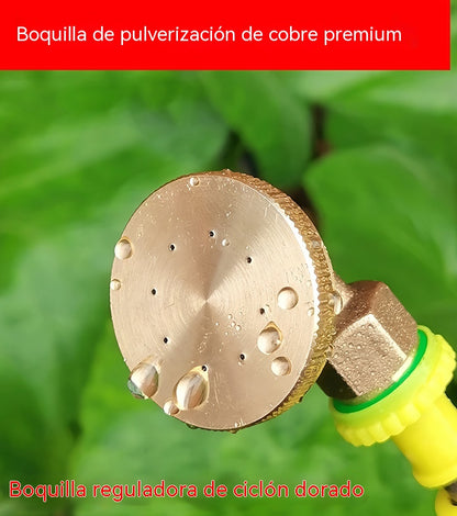 🚿【compre uno y llévese otro gratis】 Boquilla de pulverización para jardín ajustable de 8 orificios, totalmente de cobre. Boquilla de pulverización agrícola para invernaderos, frutas y verduras.