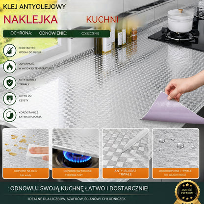 Naklejki kuchenne: naklejki ścienne odporne na olej, wodę, ogień i wysokie temperatury.