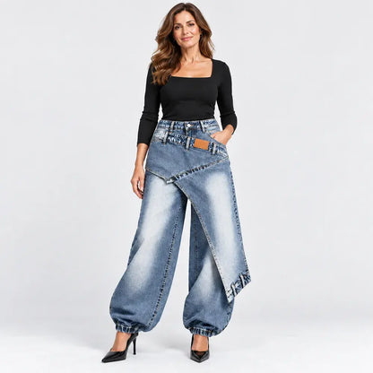 👖【XS-3XL】Modne in udobne kavbojke s širokimi hlačnicami ✨💞