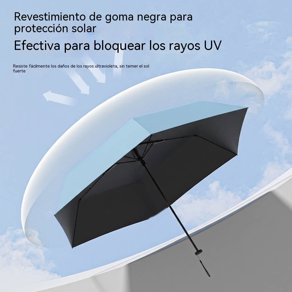 🌂🌂 Paraguas portátil ultraligero para todo tipo de clima con protección UV.