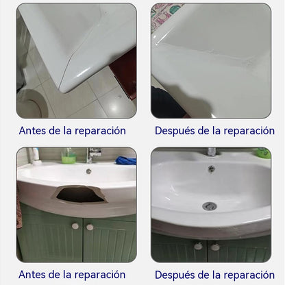 【Compra 1 y llévate 1 gratis】Agente reparador de grietas en azulejos; Reparación de esmaltes para azulejos-Dos del mismo color