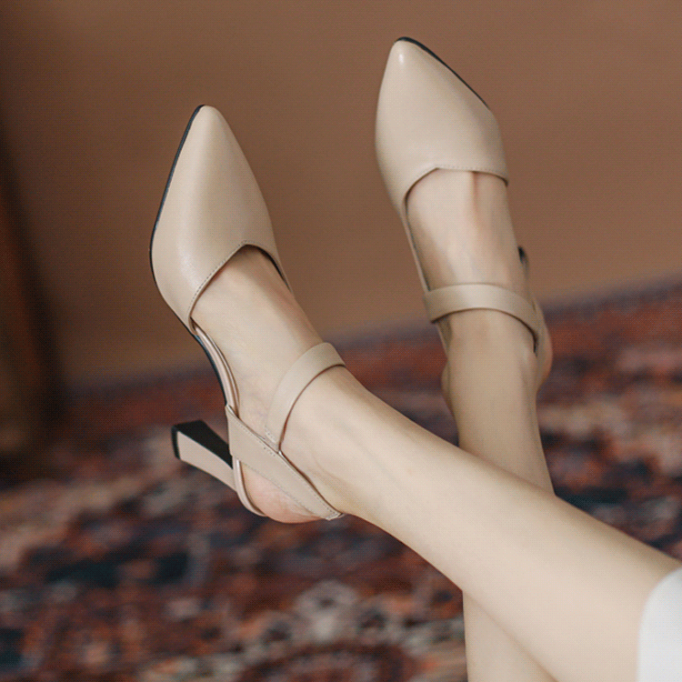 🔥【35-42】👠Nuevos tacones altos multifuncionales y cómodos (aumento de altura de 7 cm)