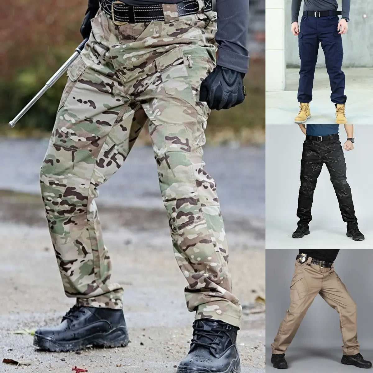 【S-6XL】 (40-105kg)pantalones de trabajo para hombres pantalones militares ❤️