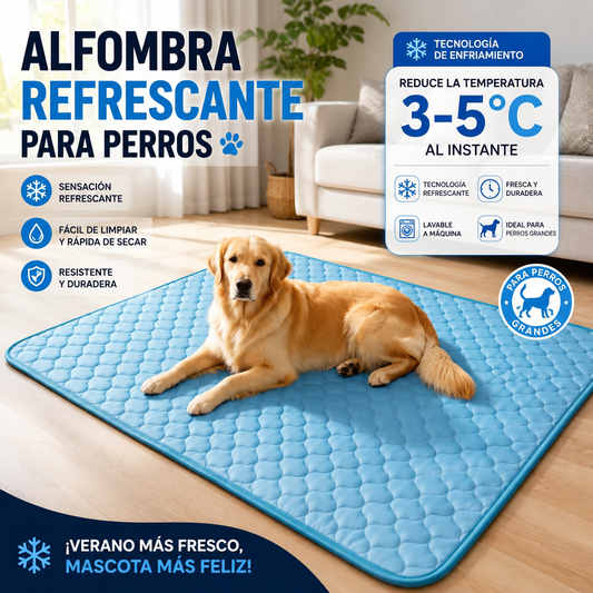 🧊🐶 Alfombrilla refrescante para perros y gatos – el alivio que tus mascotas necesitan este verano 🐱✨