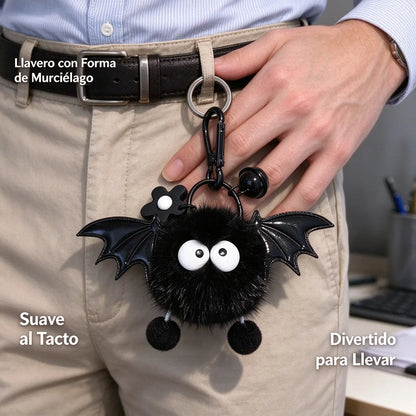 ✨[4 piezas] Precio: 26 €🦇Llavero/adorno para bolso con forma de murciélago, de piel sintética de visón (estilo Instagram)